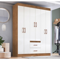 Imagem da oferta Guarda Roupa Solteiro 6 Portas 2 Gavetas Sidney Doripel