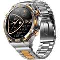 Imagem da oferta IOWODO Smartwatch Flagship - Detalhes em Ouro 14K GPS Bússola Chamadas Bluetooth AI com ChatGPT 100+ Modos Esporti