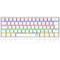 Imagem da oferta Redragon TECLADO MECANICO GAMER FIZZ RAINBOW BRANCO SWITCH MARROM