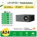 Imagem da oferta Projetor VEVSHAO A24 Max 1080P 4K Android TV