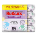 Imagem da oferta Lenço Umedecido Huggies 192 unidades (4 pacotes com 48 unidades cada)