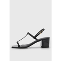 Imagem da oferta Sandália Feminina Santa Lolla Salto Médio Tiras Preta