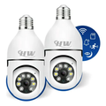 Imagem da oferta Kit com 2 Câmeras Lâmpada Segurança IP WiFi 360° Visão Colorida