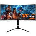 Imagem da oferta Monitor Gamer SuperFrame Elegance Series Black 30 pol Curvo UltraWide Full HD VA 1ms 200Hz FreeSync HDMI/DP SFEF-3015-B