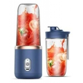 Imagem da oferta Mini Liquidificador Copo Mixer Elêtrico Batedor Shake Frutas Azul 127v
