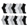 Imagem da oferta Kit 15 Pares Meias Sport Algodão Cano Médio Sandrini Confort