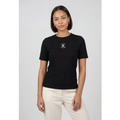 Imagem da oferta Camiseta Feminina Lança Perfume Gola Redonda Preta
