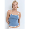 Imagem da oferta Regata Mango Ajustada Brunitu Azul