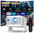 Imagem da oferta Magcubic HY350 Max Projetor 1080P Nativo 900 ANSI Android 14 H726 8K WiFi 6 BT 5.4 Autofoc