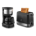 Imagem da oferta Cafeteira Elétrica Electrolux 15 Xícaras Ecm10 + Torradeira 8 Níveis Efficient Ets10 Kit Café Da Manhã Electrolux