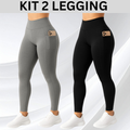 Imagem da oferta Calça Legging Suplex Cós Alto Academia