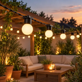 Imagem da oferta Varal De Luzes Led 25m Externo Com Lâmpadas Gambiarra Cordão