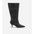 Imagem da oferta Bota Cano Longo em PU com Textura Croco