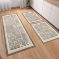Imagem da oferta Kit Tapetes Passadeira 3 Peças Linea Luxo Tear Para Cozinha