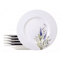 Imagem da oferta Kit 6 Pratos De Sobremesa Lilla em Porcelana Decorada 21cm - Tramontina