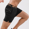 Imagem da oferta Homens correndo shorts de fitness secagem rápida ginásio esporte shorts masculino basquete treino treinamento ginásio