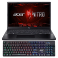 Imagem da oferta Notebook Gamer Acer Nitro V i5-13420H 8GB SSD 512GB Geforce RTX 4050 Tela 15,6" FHD W11 - ANV15-51-54DL + Brinde Teclado Gamer Acer Nitro