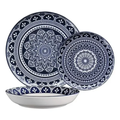 Imagem da oferta Aparelho De Jantar 18 Peças Flat Málaga Azul Cerâmica Oxford