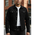 Imagem da oferta Jaqueta Masculina Sarja Bolsos Funcionais Resistente Jeans