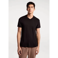Imagem da oferta Camiseta Básica Masculina Slim Gola V Em Malha Flamê Hering
