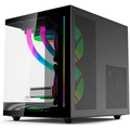 Imagem da oferta Gabinete AQUARIUS Gaming C3Tech MT-G810BKV2 Preto frontal e lateral de vidro temperad