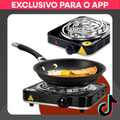 Imagem da oferta Fogão Elétrico Portátil 1 Boca 1000W - Compacto e Esquenta Rápido