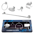 Imagem da oferta Kit Acessórios Para Banheiro Aço Inox 5 Peças