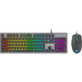 Imagem da oferta Kit Teclado + Mouse Gamer 6400dpi Rgb Rainbow Ranger Grafite Fortrek