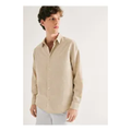 Imagem da oferta Camisa Masculina Manga Longa Slim Com Linho Hering