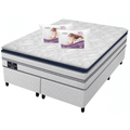 Imagem da oferta Cama Box Queen (Box + Colchão) Gazin de Mola - Ensacada 59cm de Altura + 2 Travesseiros Ortobom