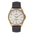 Imagem da oferta Relogio Orient Masculino Dourado Pulseira De Couro Mgsc1010