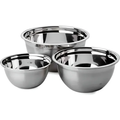 Imagem da oferta Conjunto De Tigelas Brinox 3 peças Suprema em Inox