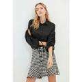 Imagem da oferta Saia Trendyol Collection Curta Pied de Poule Preta