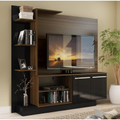 Imagem da oferta Estante Home Theater para TV Até 55 Pol. Denver Multimóveis Duna Acetinado Com Preto Brilho