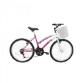 Imagem da oferta Bicicleta A24 Parati 21v com Cesta TK3 Track Magento/Branco