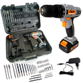 Imagem da oferta Parafusadeira Furadeira a Bateria 12V FP12X NKF Com Maleta Bateria Brocas e 50 Acessórios FP12X NKF