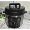 Imagem da oferta Panela De Pressão Mecânica Preta E Inox 4l Midea Cor Cinza - 220v