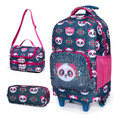 Imagem da oferta Kit De Mochila Escolar Spector Dino Unicórnio Com Design Pandas - Pandaazul