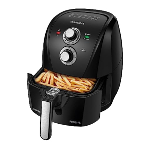 Mondial Fritadeira Sem Óleo Air Fryer 4l, Pretoprata, 1500w, 110v - Afn-40-bfs