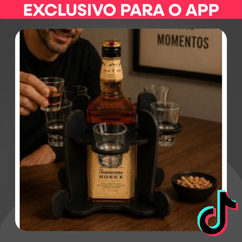 Porta Whisky MDF Decorativo