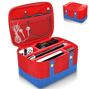 Case para Nintendo Switch Oled 25 * 20 * 13CM Bolsa para Armazenamento de Console de Jogos Case para Nintendo Switch L