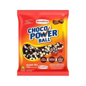Bolinhas de Chocolate Mavalério Power Ball Médio Sortido 500g