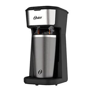 Cafeteira Oster 2day Inox 2 Em 1 Com Copo Térmico, 110v, Pretoinox, 600w, Ocaf200
