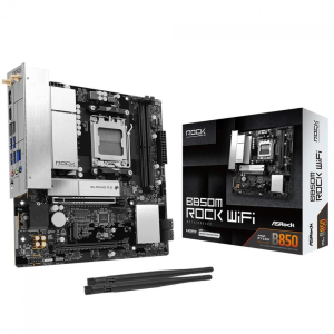 Placa Mãe ASRock B850M Rock WiFi Chipset B850 AMD AM5 mATX DDR5
