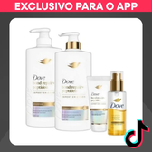 Imagem da oferta Kit Dove Bond Repair Shampoo 600ml + Condicionador 600ml + Leave-In 50ml + Óleo e Sérum Bifásico 110ml