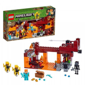 Imagem da oferta Brinquedo Minecraft: A Ponte Flamejante 372 Peças 21154 - Lego