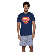 Imagem da oferta Pijama Masculino Superman Caedu - Tam M