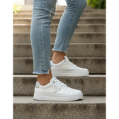 Imagem da oferta Tênis Via Marte Feminino Original Casual Flatform 138 Branco Neve 38 Br
