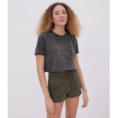 Imagem da oferta Blusa Cropped Marmorizada com Estrelas