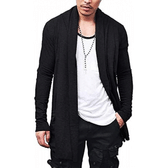 Imagem da oferta Cardigan Blusa de Frio Sobretudo Masculino – Slim Fitness – Preto M